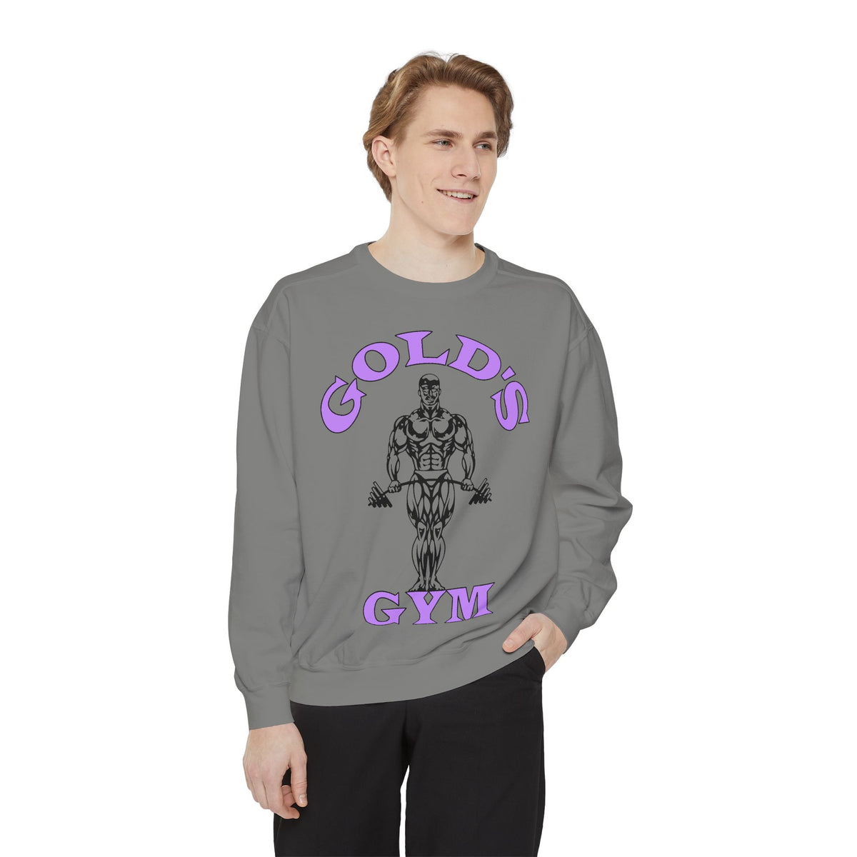 Golds Gym Lavender on White